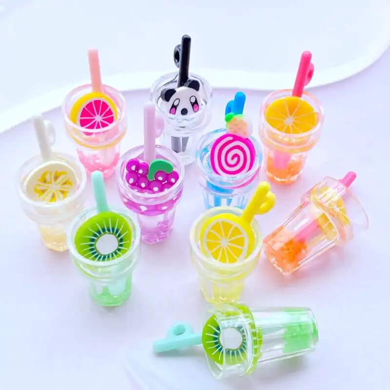 NailMePeriod's "Resin Mini Luminous Beverage Cup Series Flat Back Cabochons."