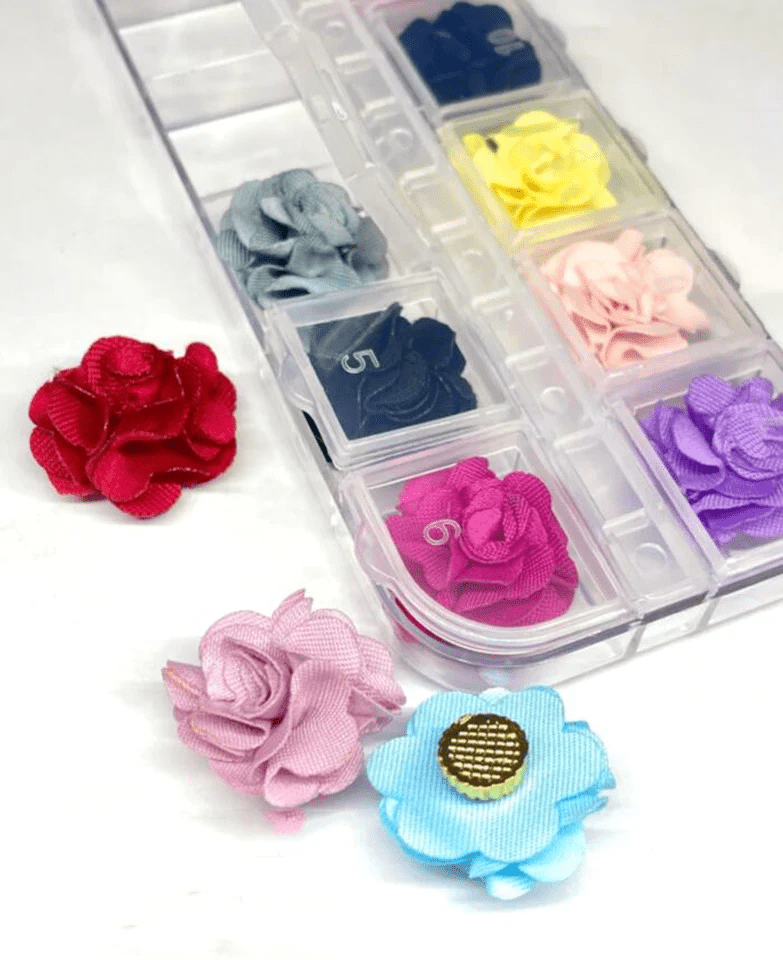 Detachable Magnet Bow with Roses Nail Charm collection.
