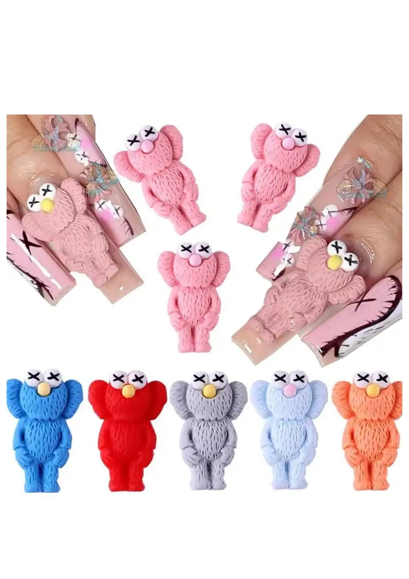 NAILMePeriod Kaws Big Eyed Cartoon Animals