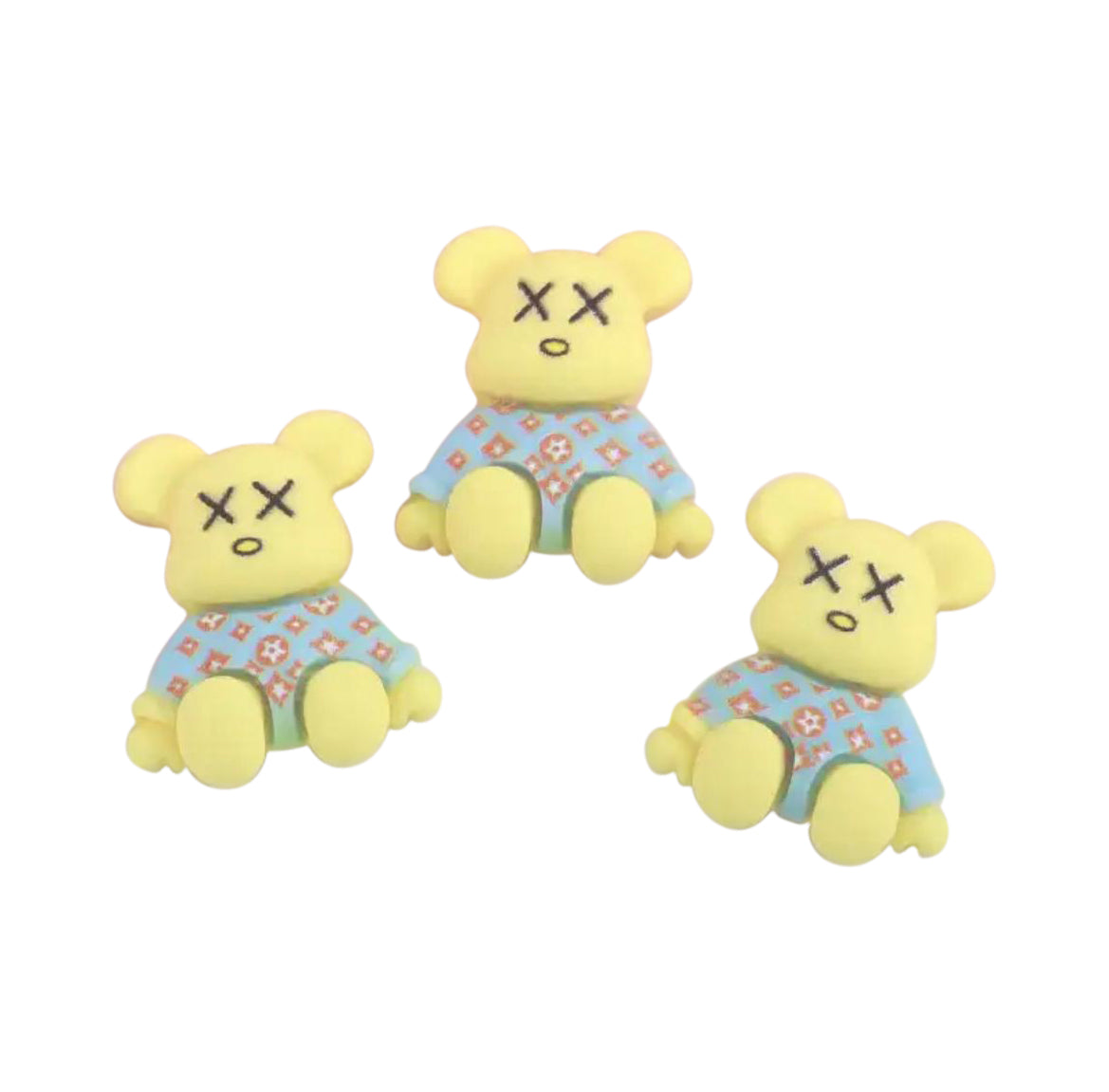 "Kawaii Bear Shaped Nail Charms"