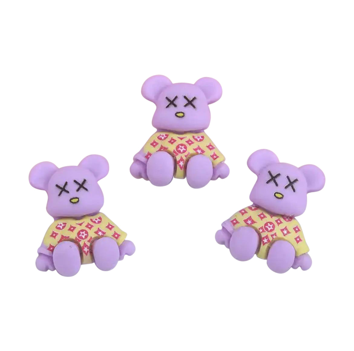 "Kawaii Bear Shaped Nail Charms"