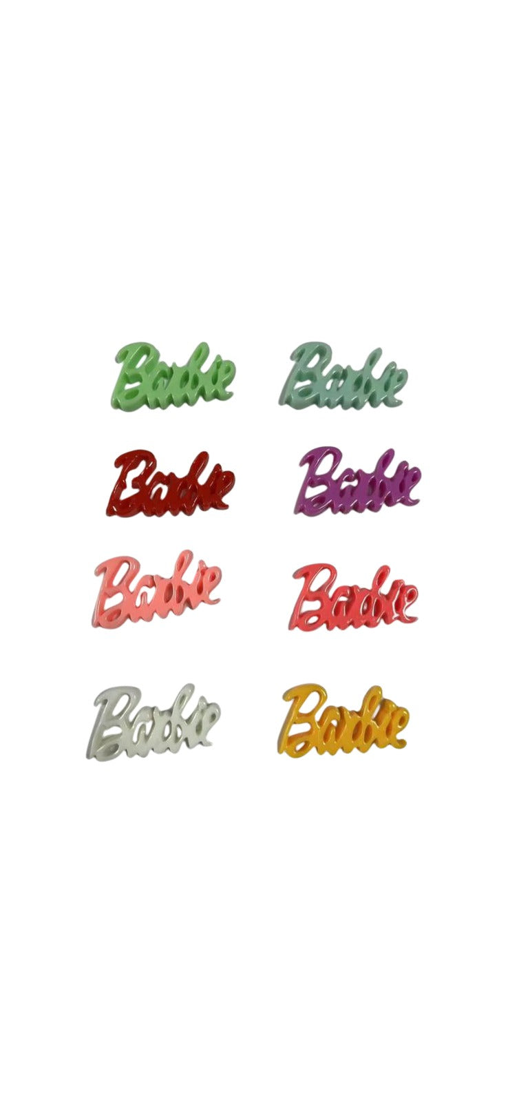 Barbie World "Color Resin English Letters