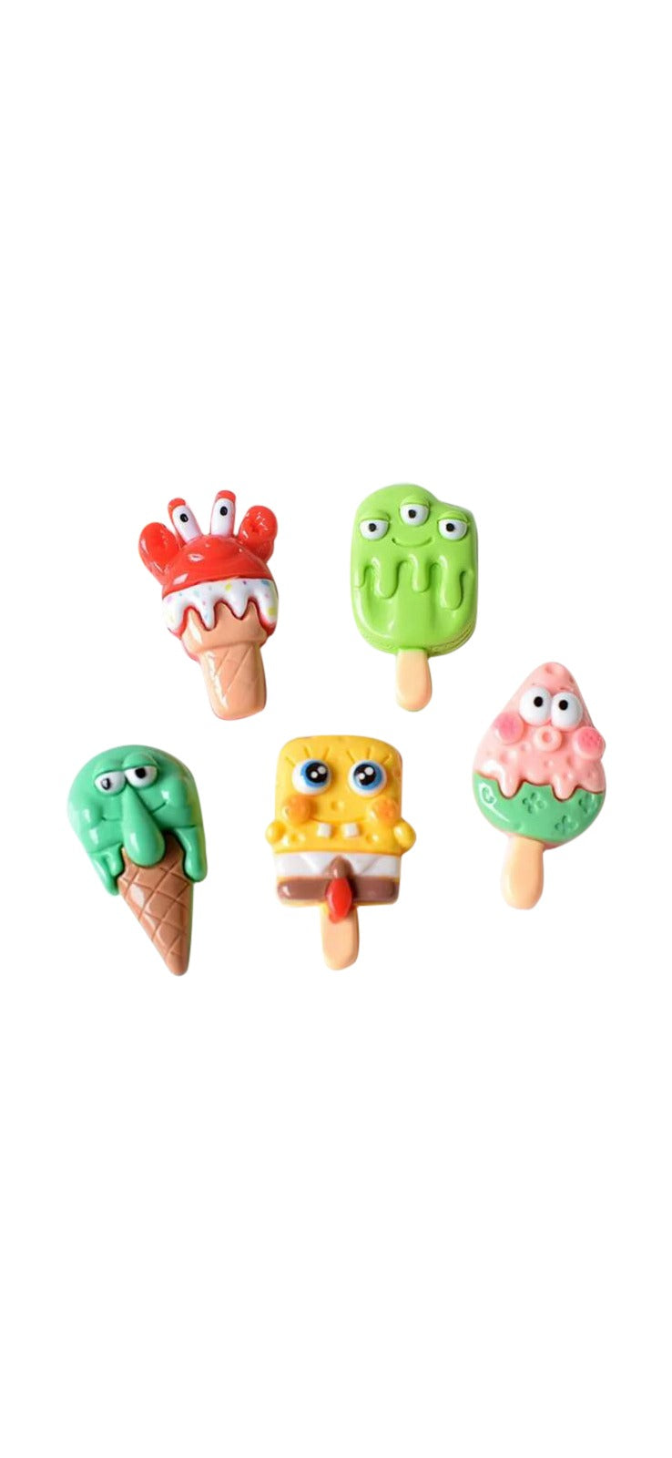 Cartoon Starfish SpongeBob Flat Back popsicle shape
