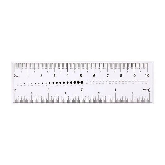 Reusable Manicure Clear Soft Ruler