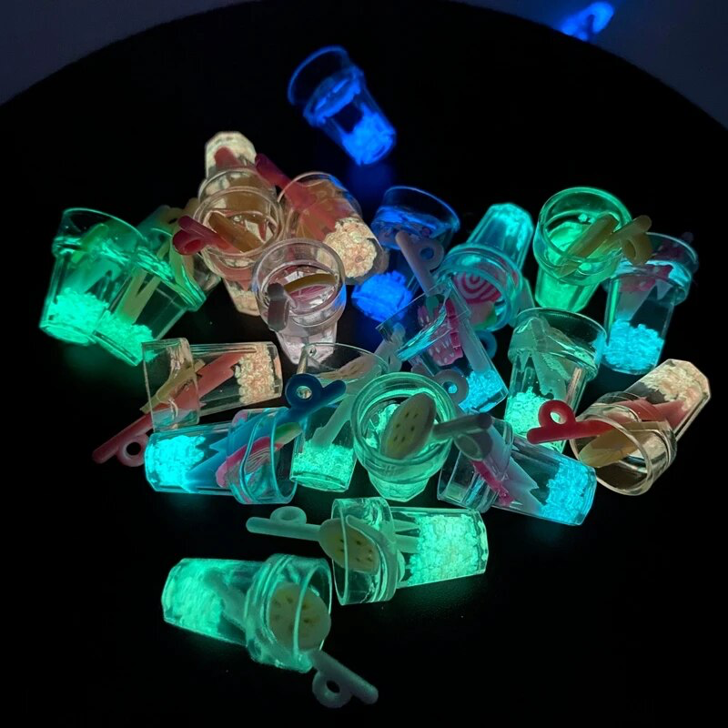 NailMePeriod's "Resin Mini Luminous Beverage Cup Series Flat Back Cabochons."