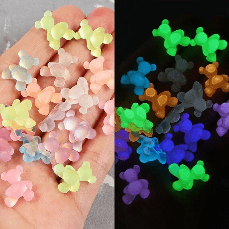 NailMePeriod's "Luminous Cute Bear Nail Art Accessories."