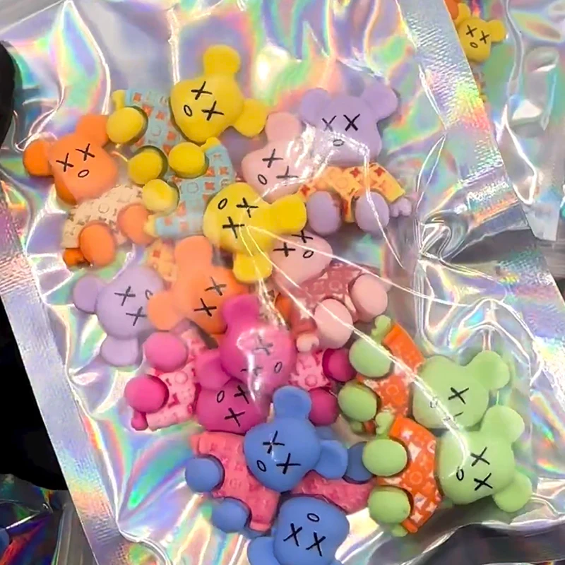 "Kawaii Bear Shaped Nail Charms"