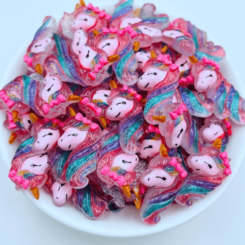 Pink Unicorn Flat Back