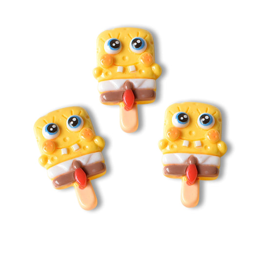 Cartoon Starfish SpongeBob Flat Back popsicle shap